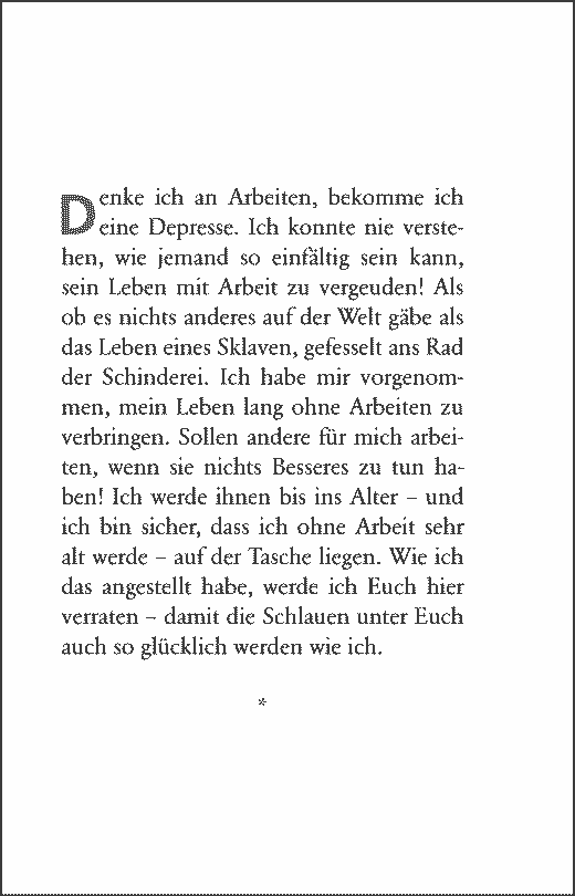 Null Bock auf Arbeit